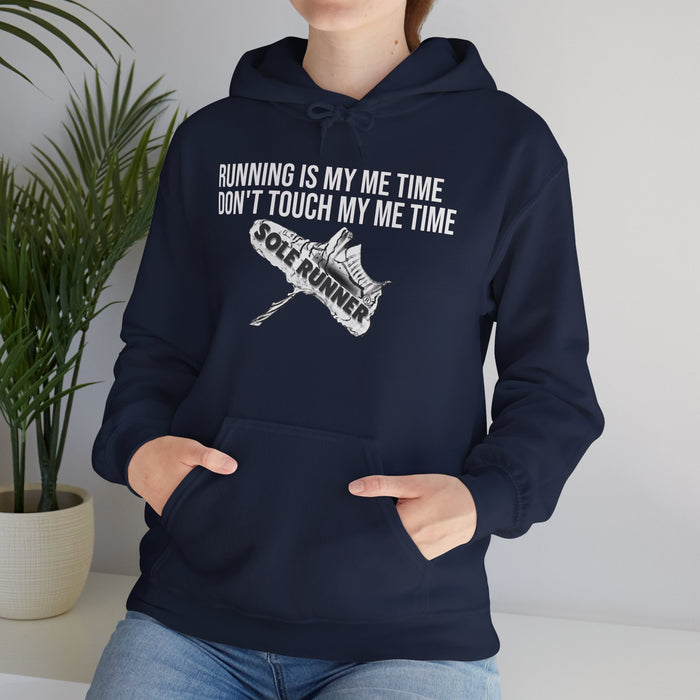 Running Is My Me Time. Don't Touch My Me Time: Unisex Heavy Blend™ Hooded Sweatshirt