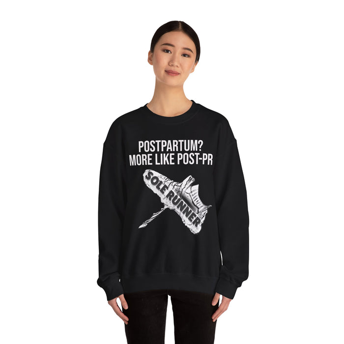 Postpartum? More Like Post-PR: Unisex Heavy Blend™ Crewneck Sweatshirt