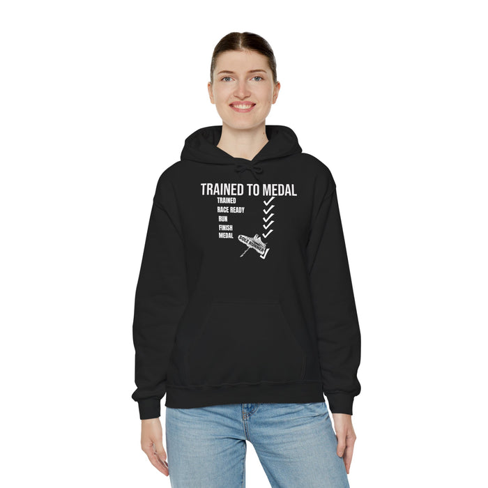 Trained To Medal: Unisex Heavy Blend™ Hooded Sweatshirt