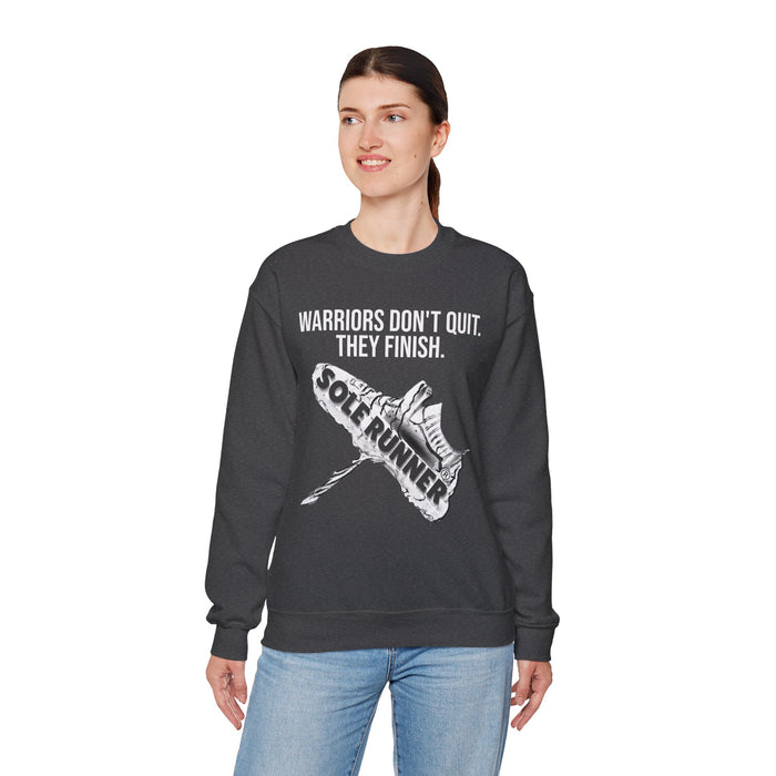 Warriors Don't Quit. They Finish.: Unisex Heavy Blend™ Crewneck Sweatshirt