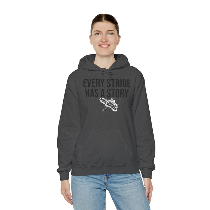 Every Stride Has A Story: Unisex Heavy Blend™ Hooded Sweatshirt