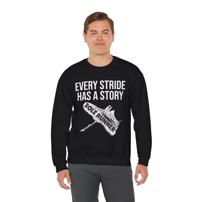 Every Stride Has A Story: Unisex Heavy Blend™ Crewneck Sweatshirt