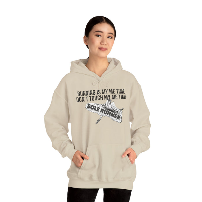 Running Is My Me Time. Don't Touch My Me Time: Unisex Heavy Blend™ Hooded Sweatshirt
