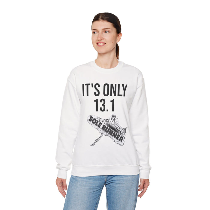 It's Only 13.1: Unisex Heavy Blend™ Crewneck Sweatshirt