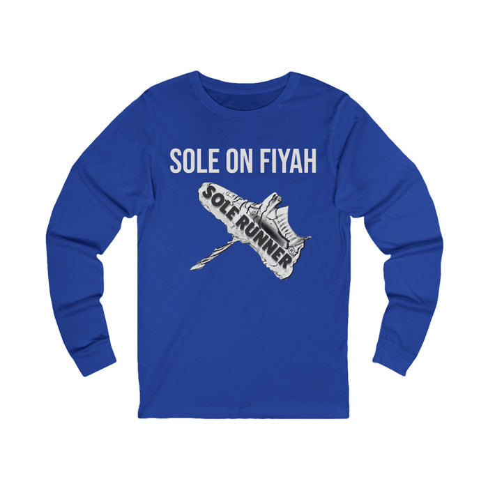 Sole On Fiyah: Unisex Jersey Long Sleeve Tee