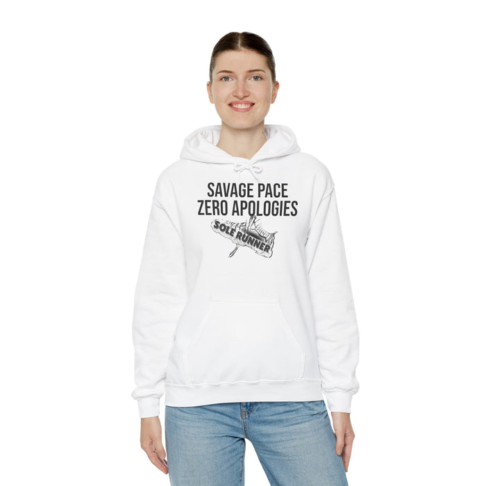 Savage Pace Zero Apologies: Unisex Heavy Blend™ Hooded Sweatshirt