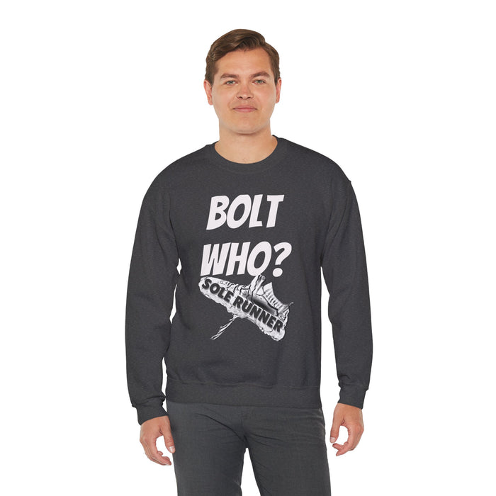 Bolt Who?: Unisex Heavy Blend™ Crewneck Sweatshirt