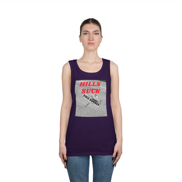 Hills Suck: Unisex Heavy Cotton Tank Top