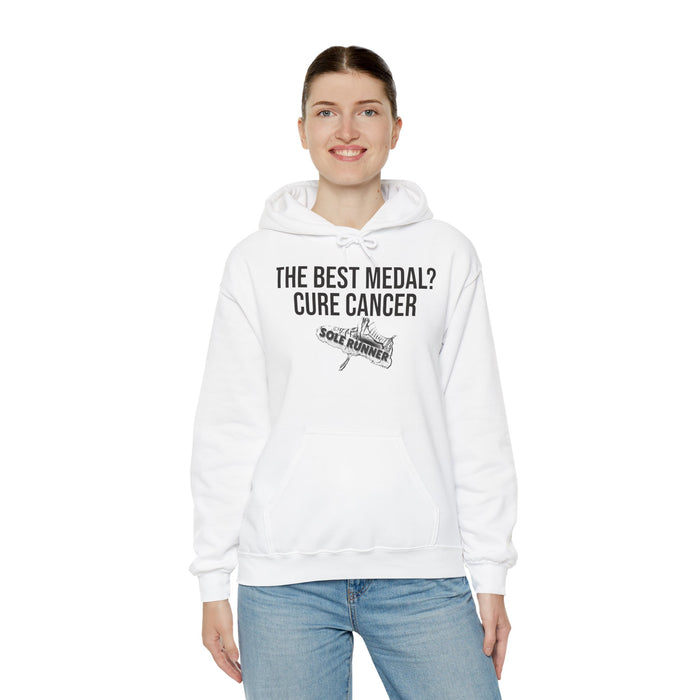 The Best Medal? Cure Cancer: Unisex Heavy Blend™ Hooded Sweatshirt