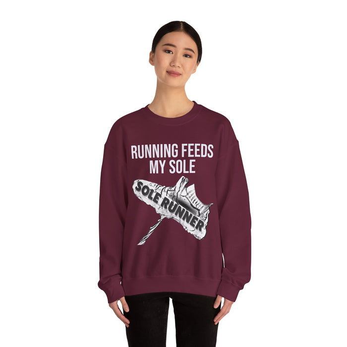 Running Feeds My Sole: Unisex Heavy Blend™ Crewneck Sweatshirt