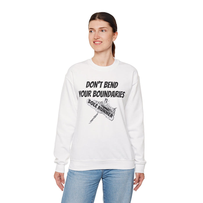Don't Bend Your Boundaries: Unisex Heavy Blend™ Crewneck Sweatshirt