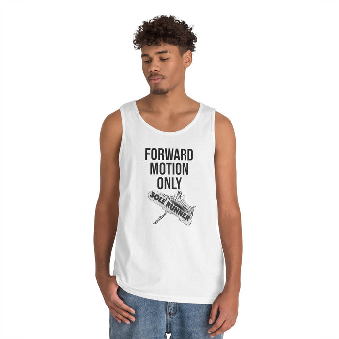 Forward Motion Only: Unisex Heavy Cotton Tank Top