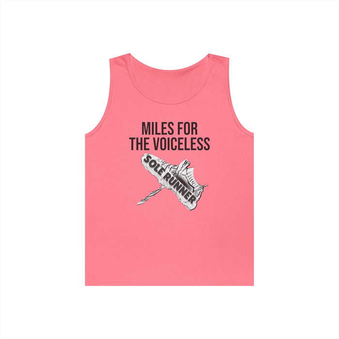 Miles For the Voiceless: Unisex Heavy Cotton Tank Top
