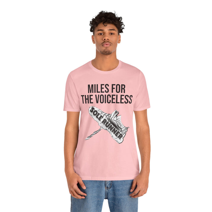Miles For The Voiceless: Unisex Jersey Short Sleeve Tee