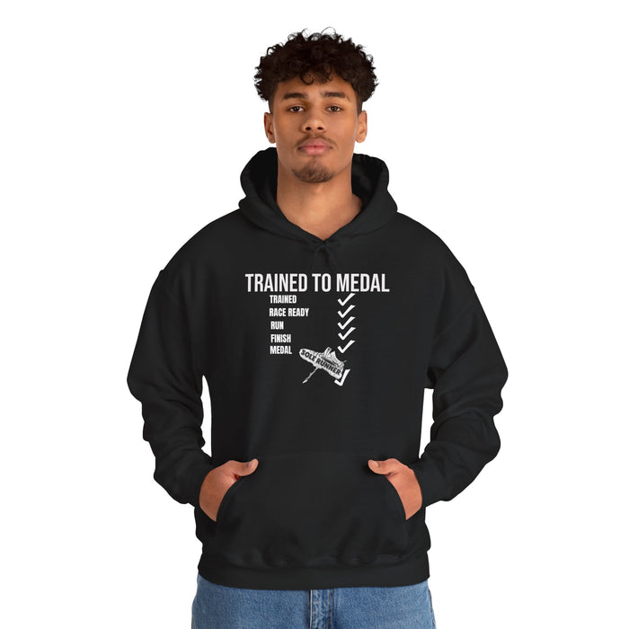 Trained To Medal: Unisex Heavy Blend™ Hooded Sweatshirt