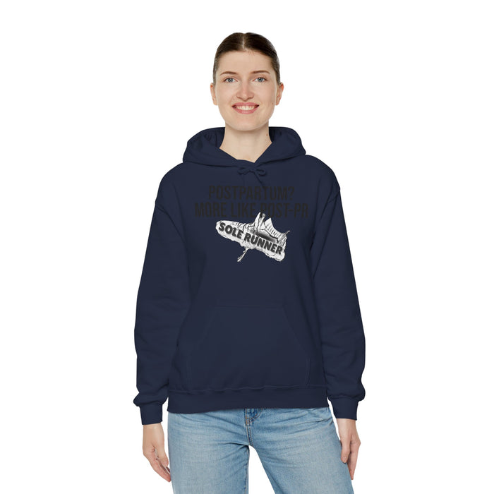 Postpartum? More Like Post-PR: Unisex Heavy Blend™ Hooded Sweatshirt