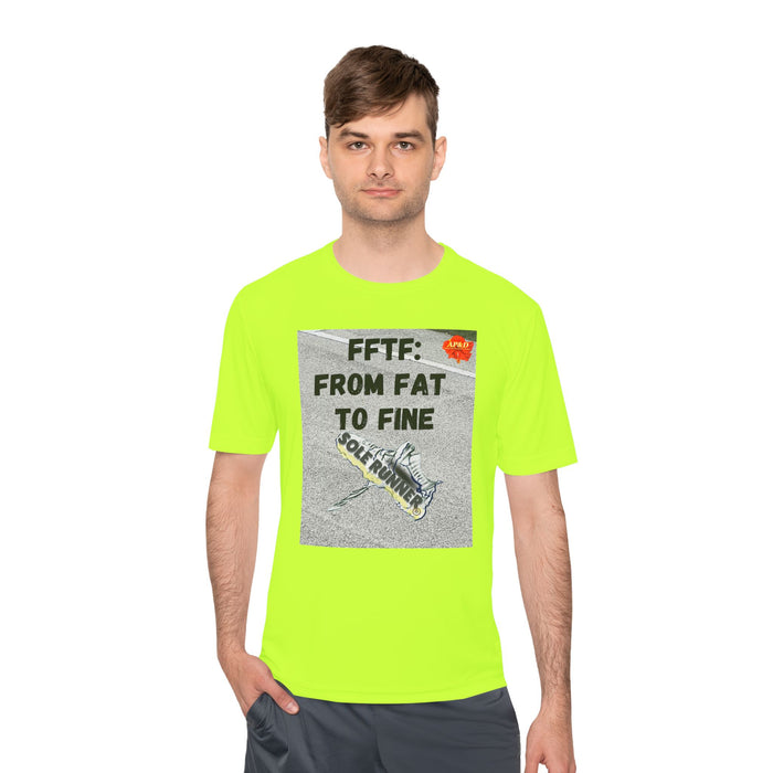 FFTF: From Fat To Fine- Whimsical Moisture Wicking Unisex T-Shirt For Runners
