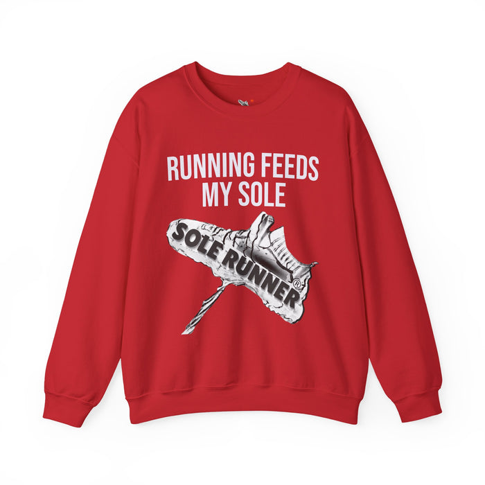 Running Feeds My Sole: Unisex Heavy Blend™ Crewneck Sweatshirt