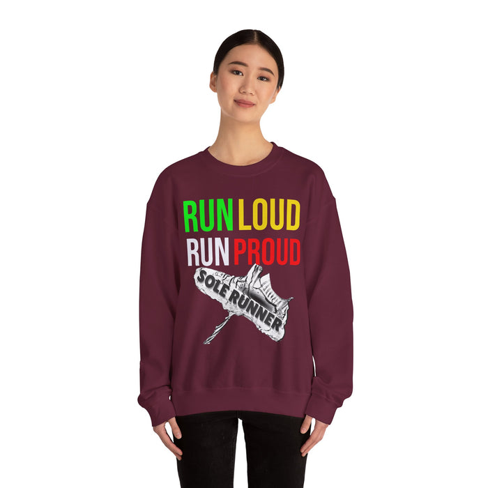 Run Loud Run Proud: Unisex Heavy Blend™ Crewneck Sweatshirt