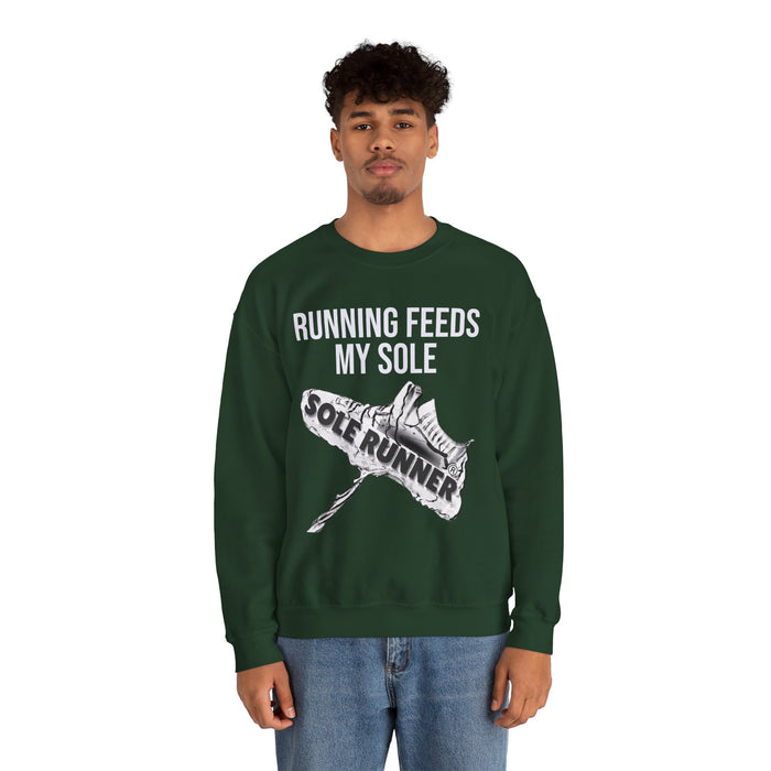 Running Feeds My Sole: Unisex Heavy Blend™ Crewneck Sweatshirt