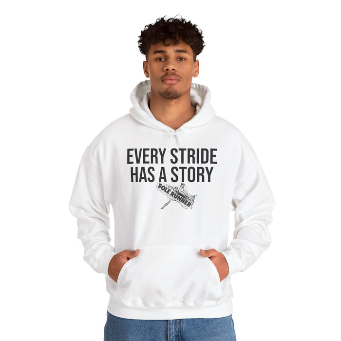 Every Stride Has A Story: Unisex Heavy Blend™ Hooded Sweatshirt