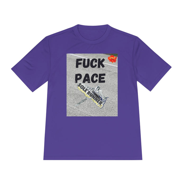Fuck Pace-Whimsical Moisture Wicking Unisex T-Shirt For Runners