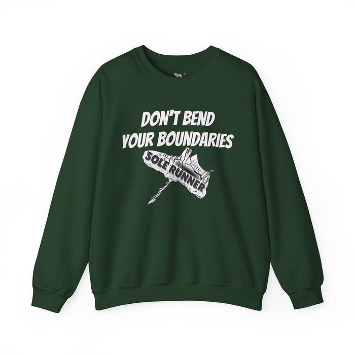 Don't Bend Your Boundaries: Unisex Heavy Blend™ Crewneck Sweatshirt