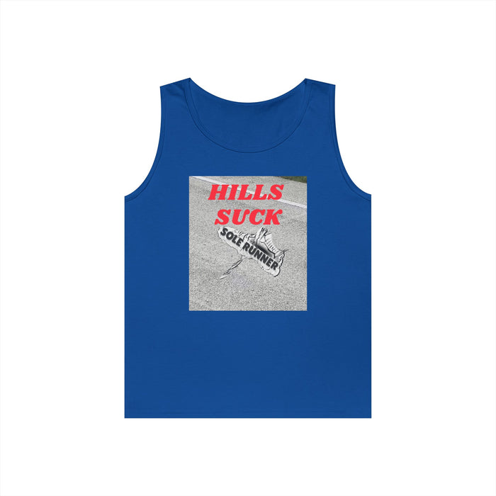 Hills Suck: Unisex Heavy Cotton Tank Top