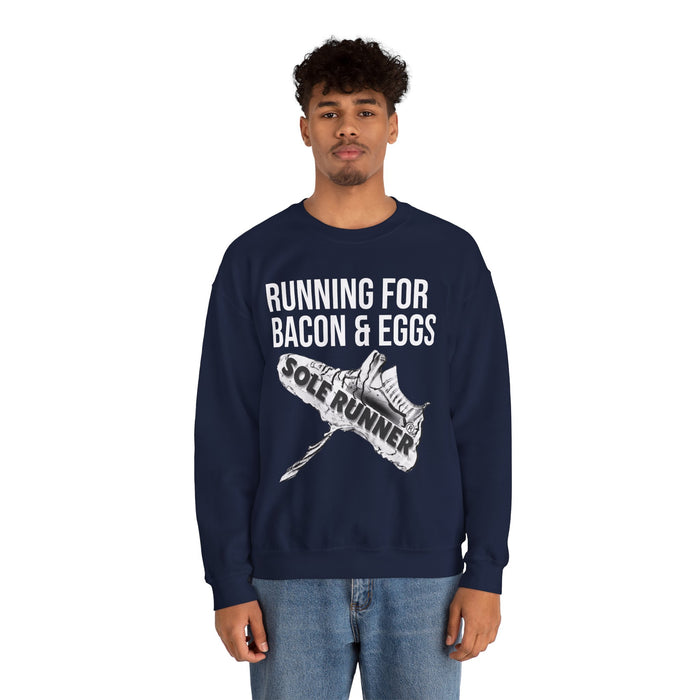 Running For Bacon & Eggs: Unisex Heavy Blend™ Crewneck Sweatshirt