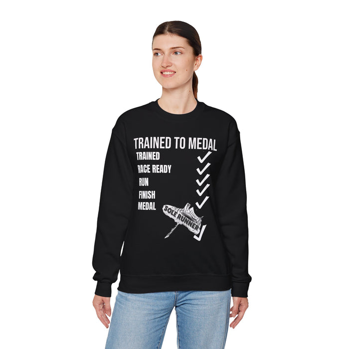 Trained To Medal: Unisex Heavy Blend™ Crewneck Sweatshirt