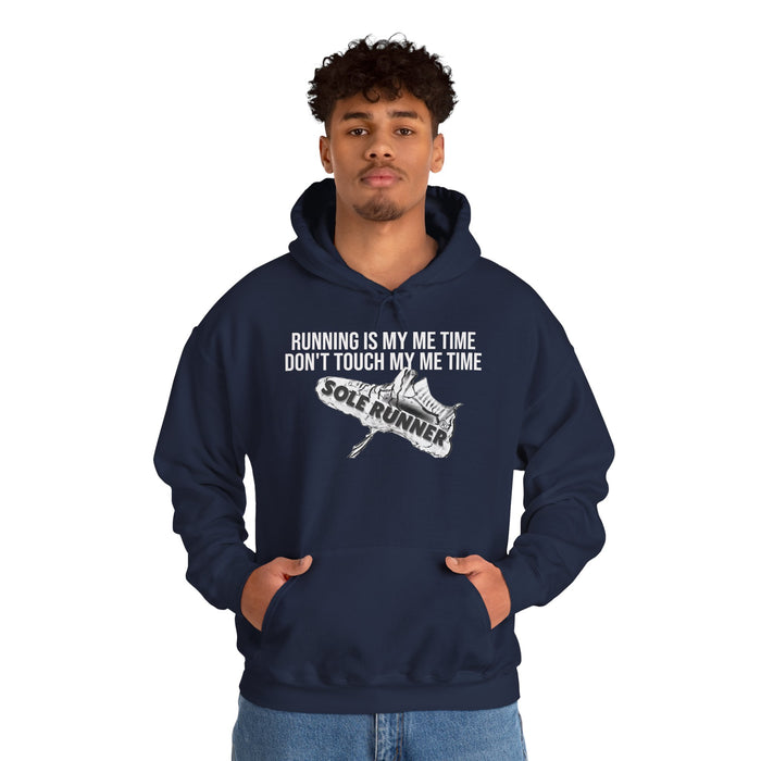 Running Is My Me Time. Don't Touch My Me Time: Unisex Heavy Blend™ Hooded Sweatshirt