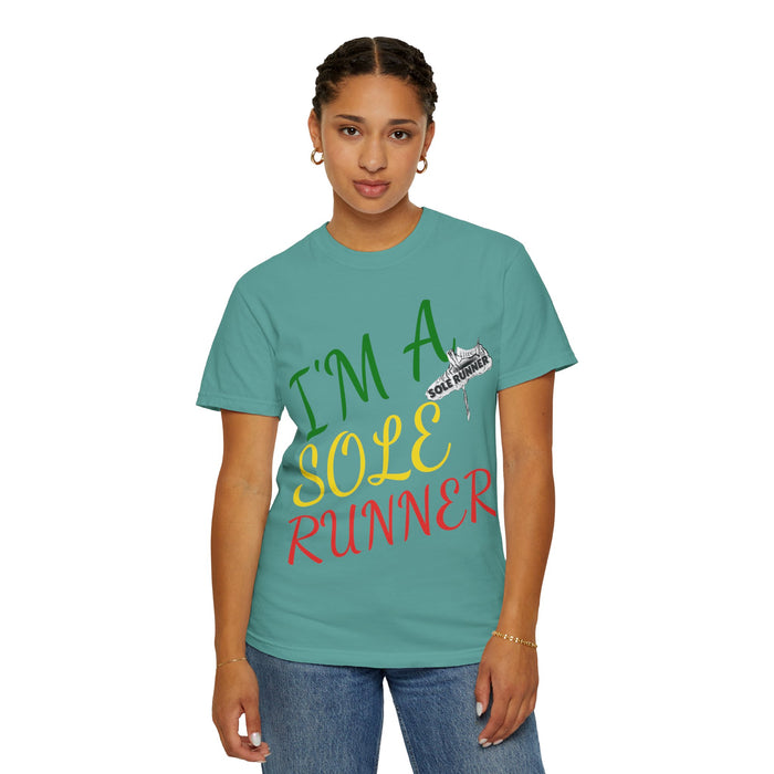 I'm Sole Runner®-Rasta Colors: Unisex Garment-Dyed T-shirt