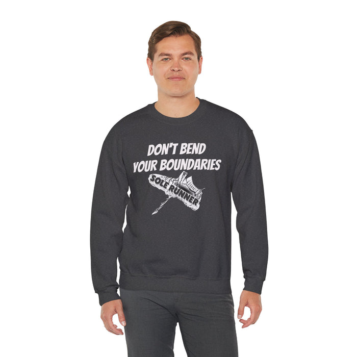 Don't Bend Your Boundaries: Unisex Heavy Blend™ Crewneck Sweatshirt