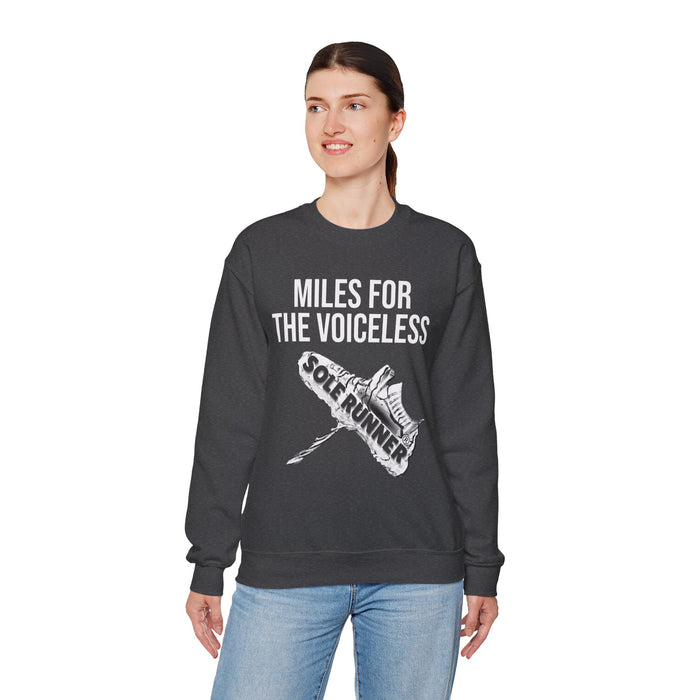 Miles For The Voiceless: Unisex Heavy Blend™ Crewneck Sweatshirt