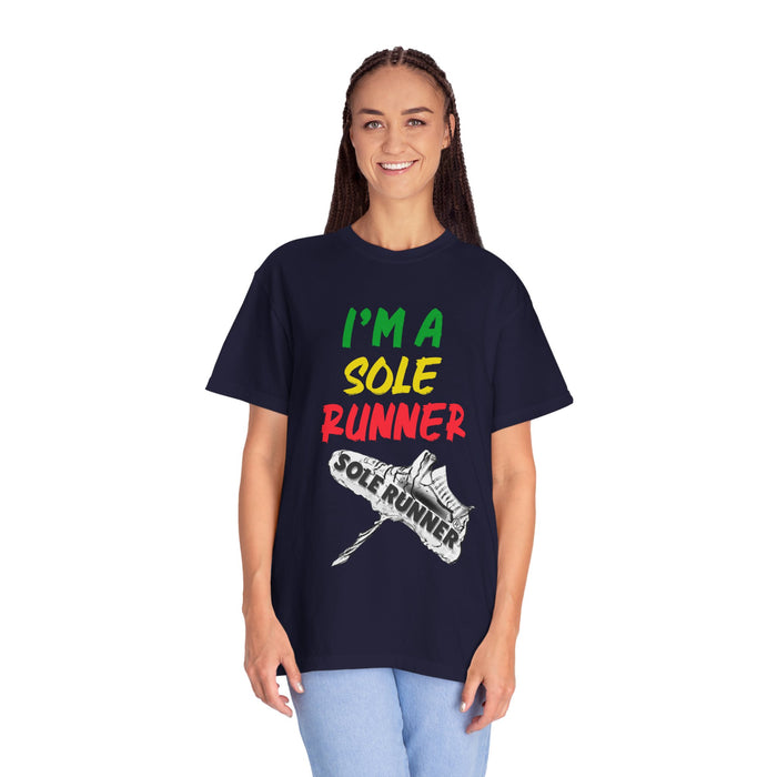I'm A Sole Runner®-Rasta Colors: Unisex Garment-Dyed T-shirt