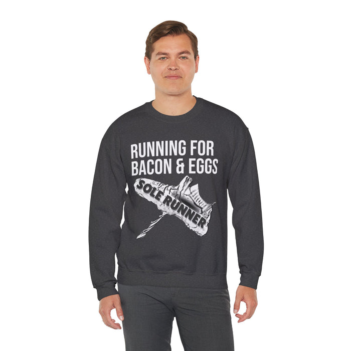 Running For Bacon & Eggs: Unisex Heavy Blend™ Crewneck Sweatshirt