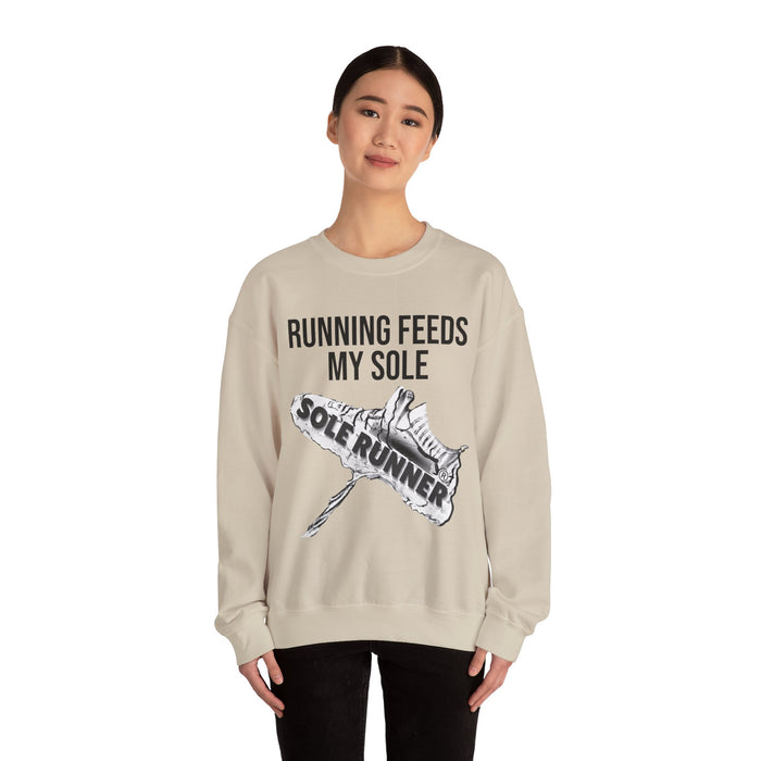 Running Feeds My Sole: Unisex Heavy Blend™ Crewneck Sweatshirt