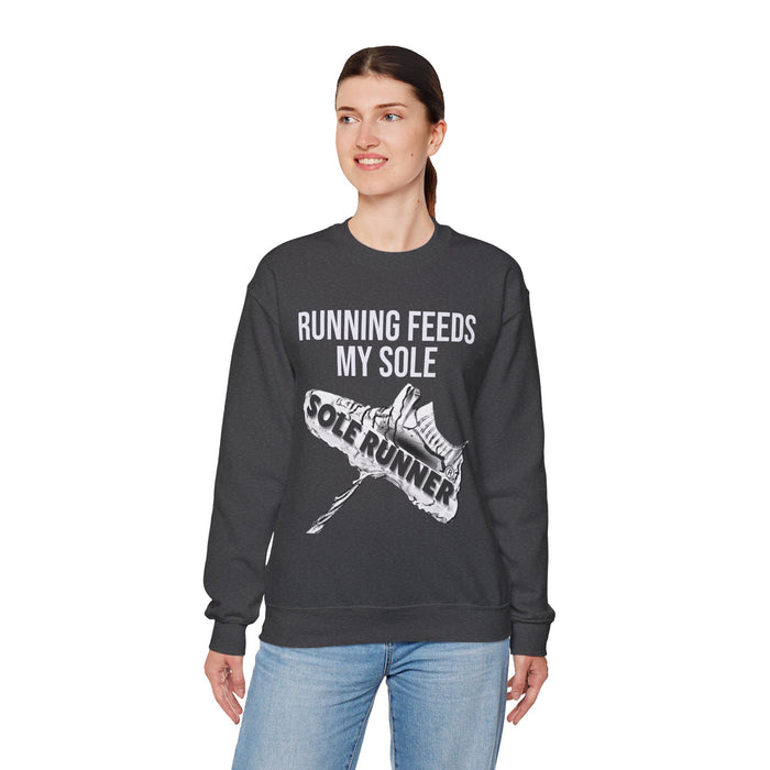 Running Feeds My Sole: Unisex Heavy Blend™ Crewneck Sweatshirt