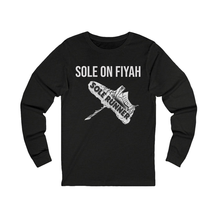 Sole On Fiyah: Unisex Jersey Long Sleeve Tee