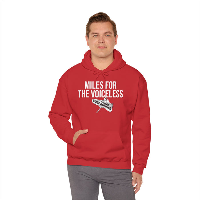 Miles For The Voiceless: Unisex Heavy Blend™ Hooded Sweatshirt