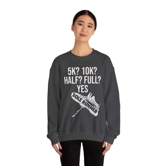 5k? 10k? Half? Full? Yes: Unisex Heavy Blend™ Crewneck Sweatshirt