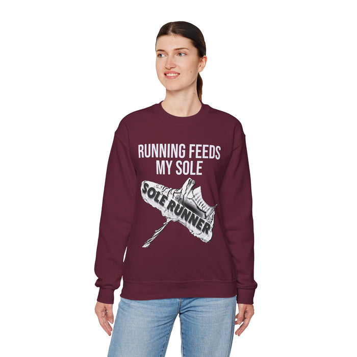 Running Feeds My Sole: Unisex Heavy Blend™ Crewneck Sweatshirt