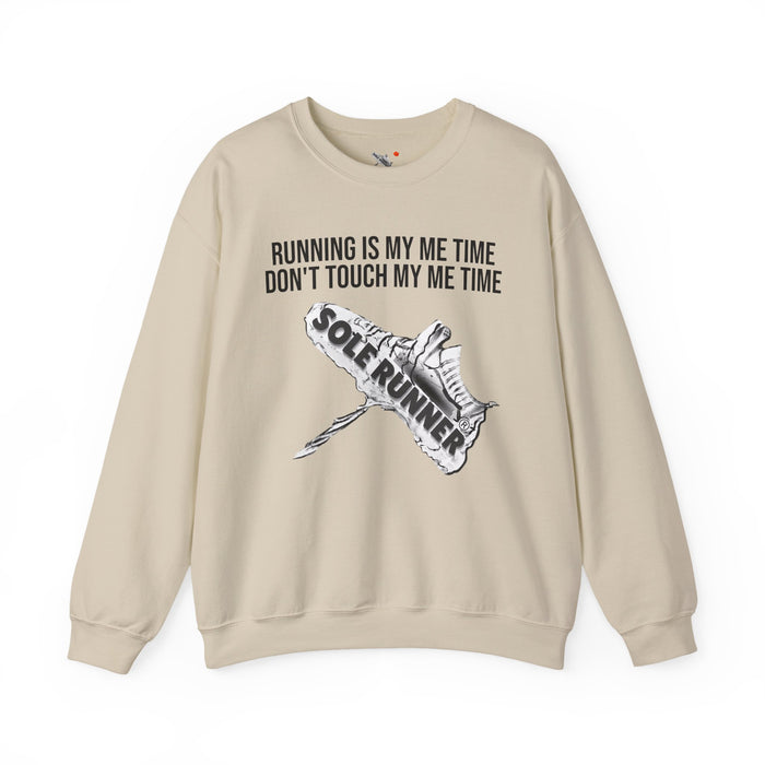 Running Is My Me Time. Don't Touch My Me Time: Unisex Heavy Blend™ Crewneck Sweatshirt