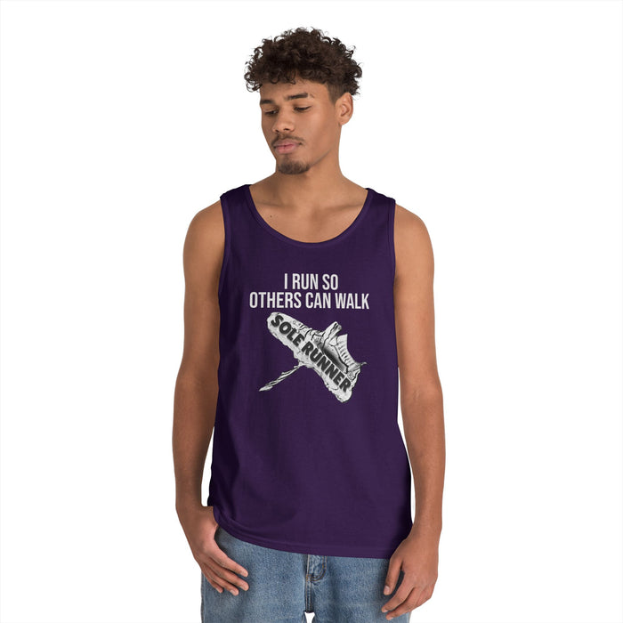 I Run So Others Can Walk: Unisex Heavy Cotton Tank Top