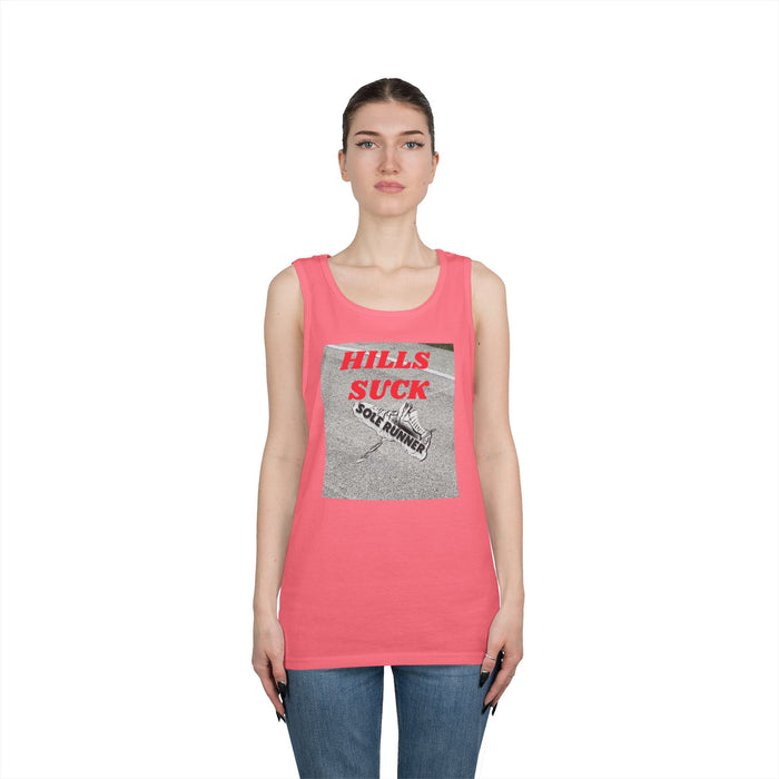 Hills Suck: Unisex Heavy Cotton Tank Top