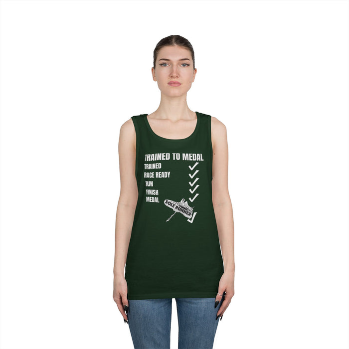 Trained To Medal: Unisex Heavy Cotton Tank Top