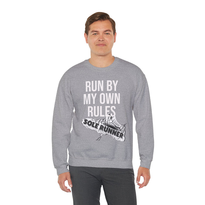 Run By My Own Rules: Unisex Heavy Blend™ Crewneck Sweatshirt