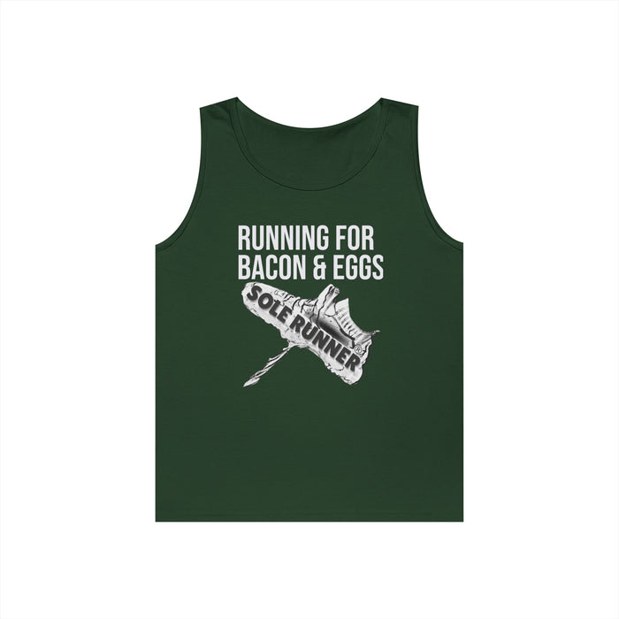 Running For Bacon & Eggs: Unisex Heavy Cotton Tank Top