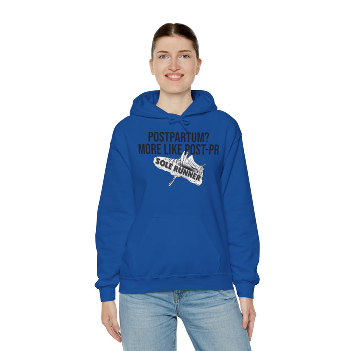 Postpartum? More Like Post-PR: Unisex Heavy Blend™ Hooded Sweatshirt