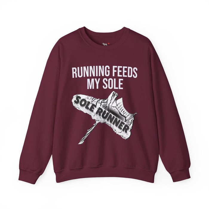 Running Feeds My Sole: Unisex Heavy Blend™ Crewneck Sweatshirt